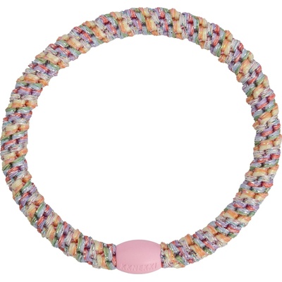 KKNEKKI Gumička do vlasů Kknekki Slim Pastel Circus Glitter, růžová barva, textil – Zbozi.Blesk.cz