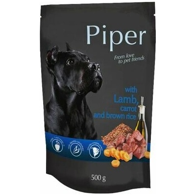 PIPER s jahňacím mrkvou a ryžou vrecko pre psov 500 g