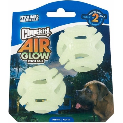 Chuckit Air Glow Ball děrované svíticí míčky 6,4 cm 2 ks