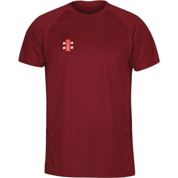 Gray Nicolls Тениска Gray Nicolls Men's Matrix Short-Sleeve Performance T-Shirt - Maroon