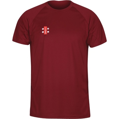 Gray Nicolls Тениска Gray Nicolls Men's Matrix Short-Sleeve Performance T-Shirt - Maroon