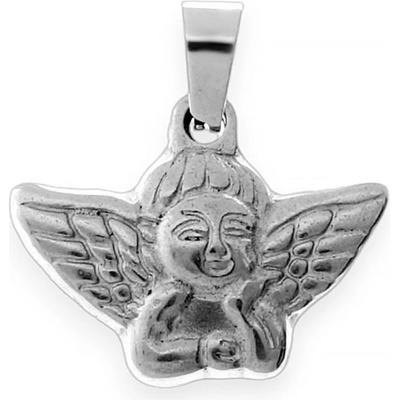 MPM Dámský ocelový nerezový přívěsek Angel stříbrné barvy SPD.70250