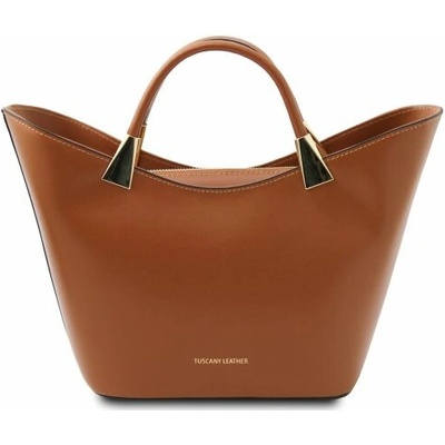 Tuscany Leather Kožená kabelka do ruky TL Bag Koňaková