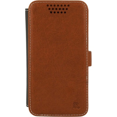 4smarts DALSTON Book Universal - универсален кожен кейс за смартфони до 5.1 инча (кафяв)