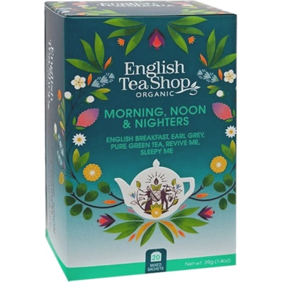 English Tea Shop Morning Noon Nighters mix 5 druhů 20 sáčků