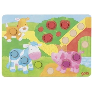 Goki - Дървена игра - Цветен жребий II (56813)