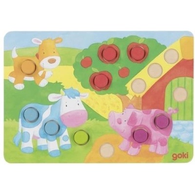 Goki - Дървена игра - Цветен жребий II (56813)