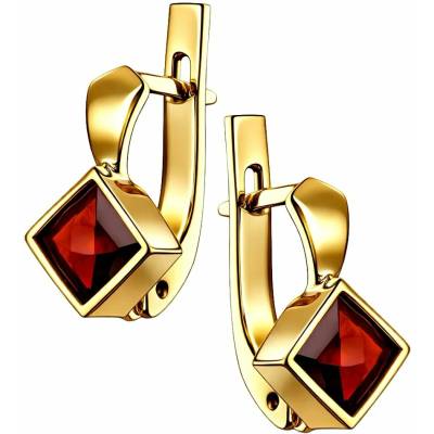 Zlaton Náušnice žluté zlato s kamenem visací 1.7cm 4g 000123005241