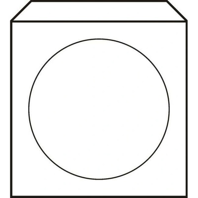 Obálky na CD 125x125 s okienkom 100 ks