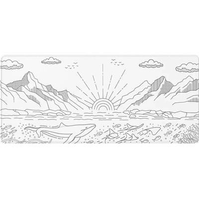 Dark Project Nostra White XL Геймърски пад за мишка и клавиатура (DPMP_NOSTRA_WHITE_XL)