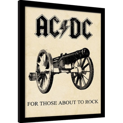 Rámovaný Obraz - AC/DC - for those about to rock, 30 × 40 cm