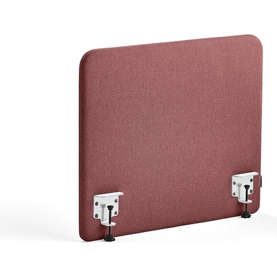 Zone stolový paraván bílé svorky potah Rivet červenofialová 80 X 65 x 3,6 cm – Zboží Dáma