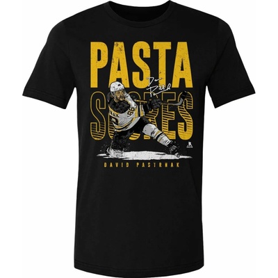 Boston Bruins tričko David Pastrnak #88 Pasta Scores WHT 500 Level