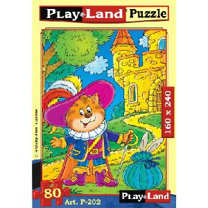 Play Land Пъзел Котаракът в чизми 80 елемента