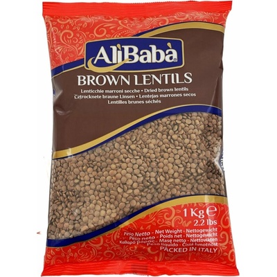 AliBaba Hnědá čočka 1 kg