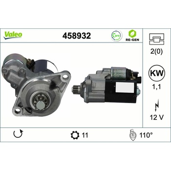Startér VALEO 458932