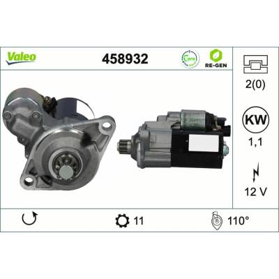 Startér VALEO 458932
