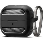 Spigen Калъф с метален държач за Samsung Galaxy Buds 3/3 Pro Spigen - Rugged Armor - черен