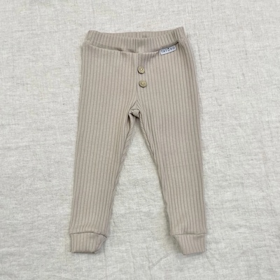 Taturo Žebrované legíny béžové béžová