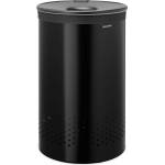 Brabantia Кош за пране, 60 л, матовочерен, стомана, Brabantia (BRAB242380)
