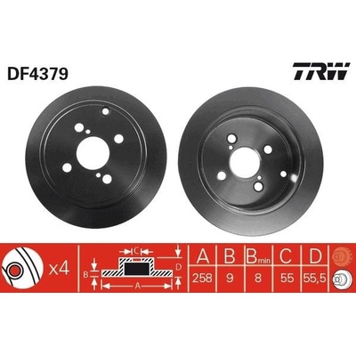 Brzdový kotúč TRW DF4379