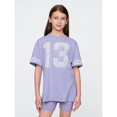 GAP Детска oversize тениска Varsity GAP GAP | Lilav | Момичешки | 104/110