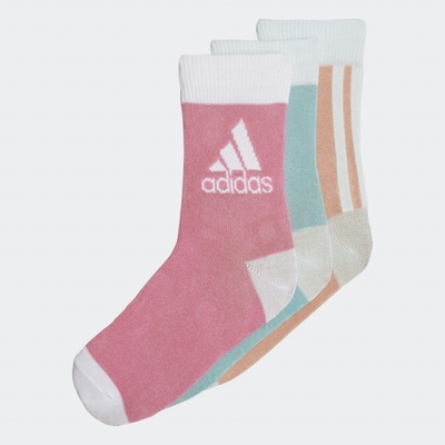 adidas Dětské ponožky Ankle 3 páry GN7395 růžová