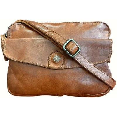 Gianni Conti malá dámská kožená crossbody koňaková 4203687 tan