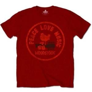 Woodstock Love Peace Music Maroon Red XL Риза (WOODTS06MM04)