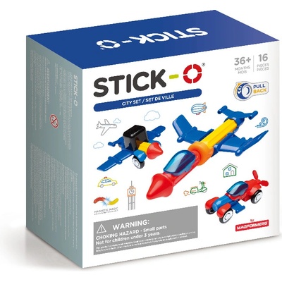 Magformers Stick-O Dopravní prostředky 16 ks