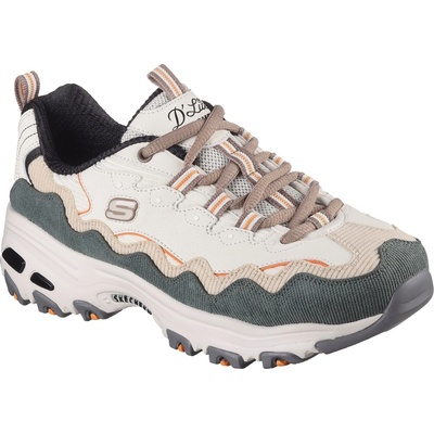 Skechers Маратонки Skechers Women's D Lites Classic Low-Top Trainers - Off White/Green