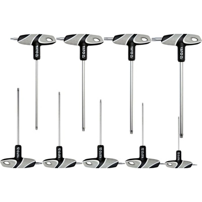YATO Skrutkovače T TORX s otvorom 9 ks T10 - T50 YT-05615