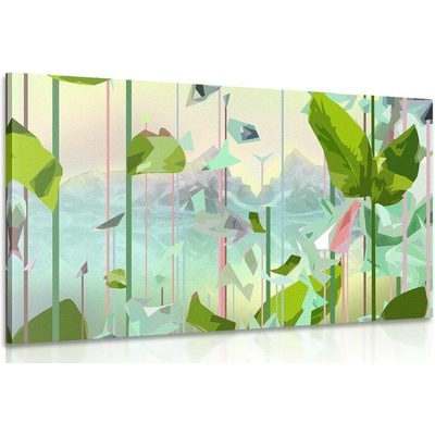 Obraz abstraktní ráj - 150x100