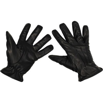 MFH Кожени ръкавици Безопасност, устойчиви на порязване, черни (15610)