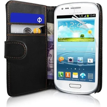 Samsung I8190 Galaxy S III mini Wallet Калъф + Протектор