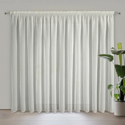 EUROFIRANY ZÁCLONA NA PÁSCE KLEO 350X270 CM BÍLÁ