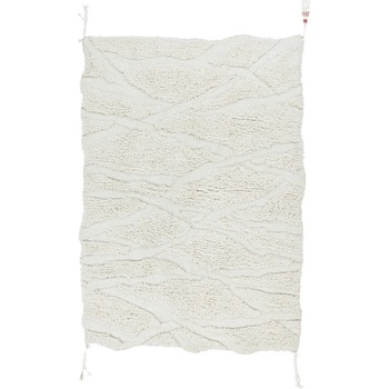 Lorena Canals Бял ръчно изработен вълнен килим подходящ за пране 170x240 cm Enkang Ivory - Lorena Canals (WO-KANGIVO-L)