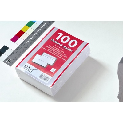 obálka C6 bílá samolepicí přehybová 114x162mm 1ks, baleno po 100ks