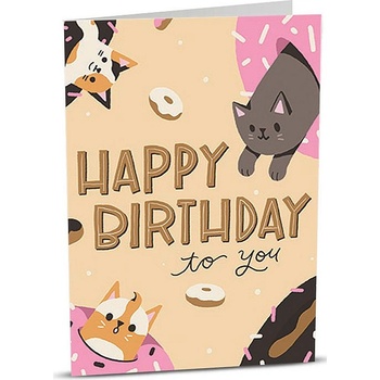 iGreet Картичка iGreet - Рожден ден, понички (HB020)