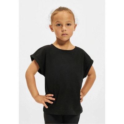 Urban Classics Girls' organic T-shirt with extended shoulder black