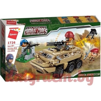 Image 1 of Qman Конструктор qman Бронирана кола - Засада 1726 (q1726)