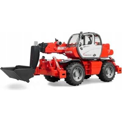 Traktor Bruder červený Manitou MRT 2150 s príslušenstvom 1:16