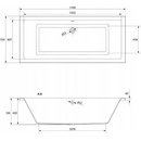 CERSANIT INTRO 170 x 75 cm S301-068