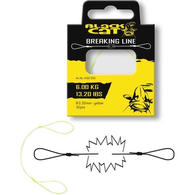 Black cat Breaking line trhačka žlutá 15cm 0,30mm 6kg