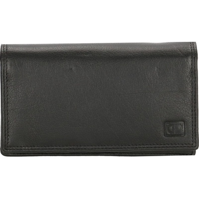 Double d Dámska kožená peňaženka čierna