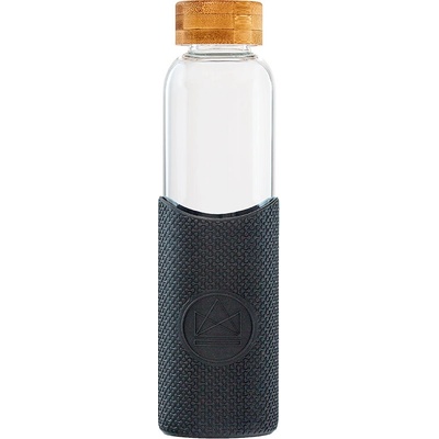 Neon Kactus Skleněná láhev s rukávem 550 ml čierna