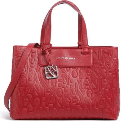 Armani Exchange Li kabelka vytlačené logo červená