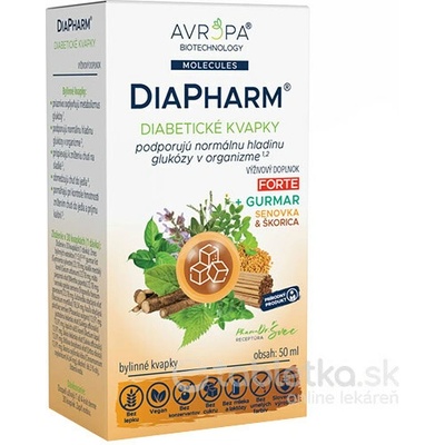 Avropa DiaPharm FORTE bylinné kvapky 50 ml