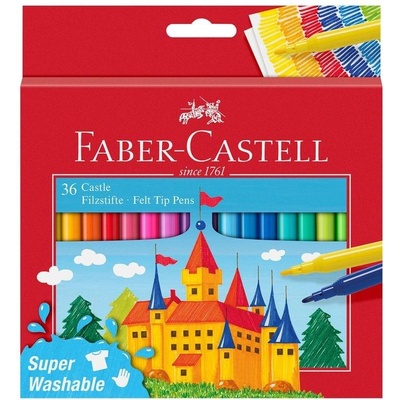 Faber-Castell Флумастери Замък, 36 цвята (1010180026)