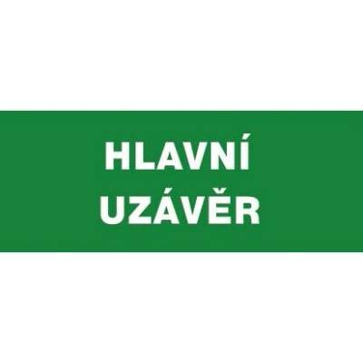 Tabulka bezpečnostní - Hlavní uzávěr 12435